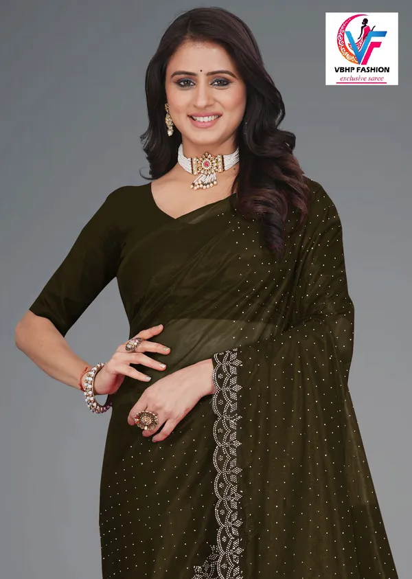 Green_Embellished_Bollywood_Net_Saree_For_Women