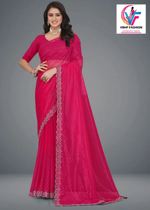 Pink_Embellished_Bollywood_Net_Saree_For_Women