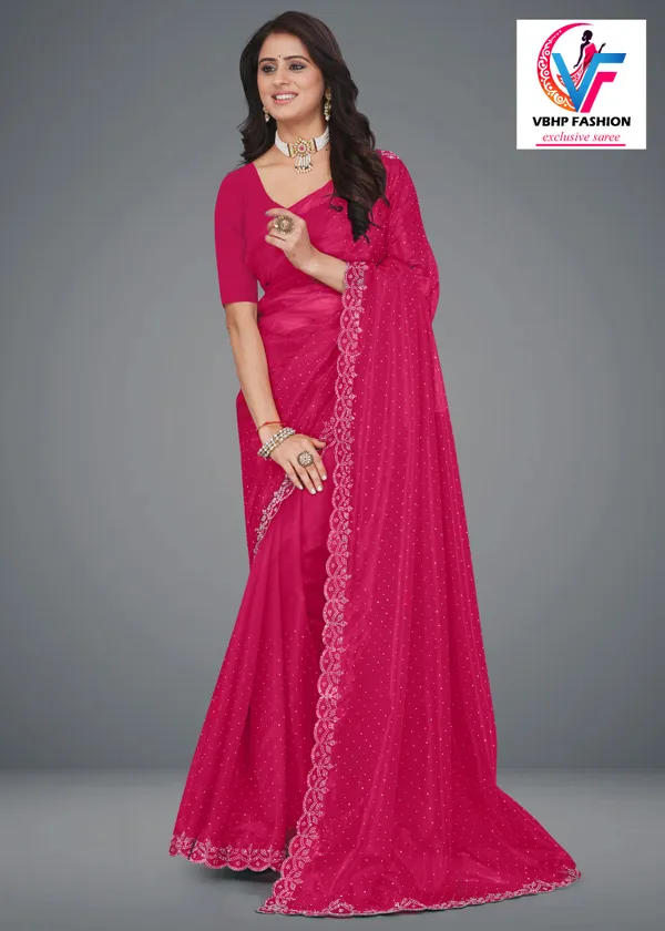 Pink_Embellished_Bollywood_Net_Saree_For_Women