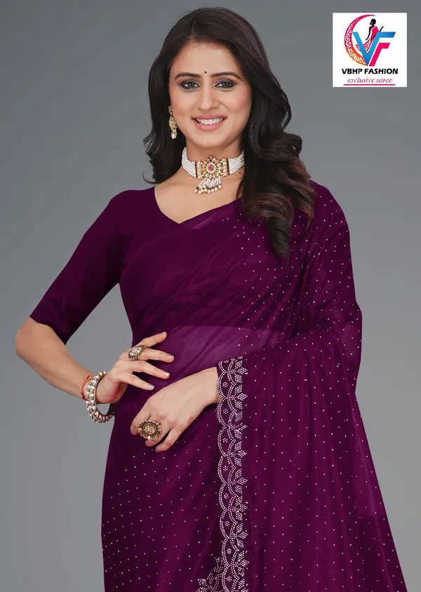 Purple_Embellished_Bollywood_Net_Saree_For_Women