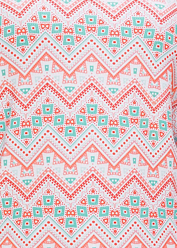 Multicolor_Cotton_Blend_Printed_Round_Neck_T-Shirt_For_Women