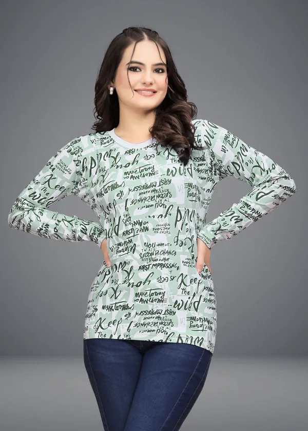 Multicolor_Cotton_Blend_Printed_Round_Neck_T-Shirt_For_Women