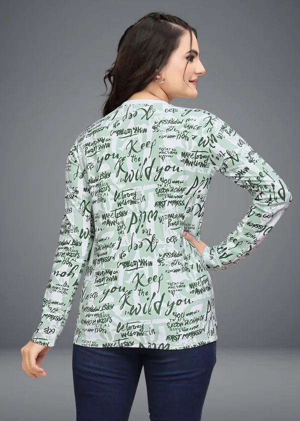 Multicolor_Cotton_Blend_Printed_Round_Neck_T-Shirt_For_Women