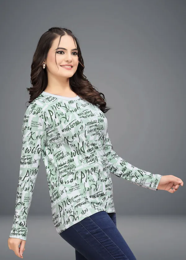 Multicolor_Cotton_Blend_Printed_Round_Neck_T-Shirt_For_Women