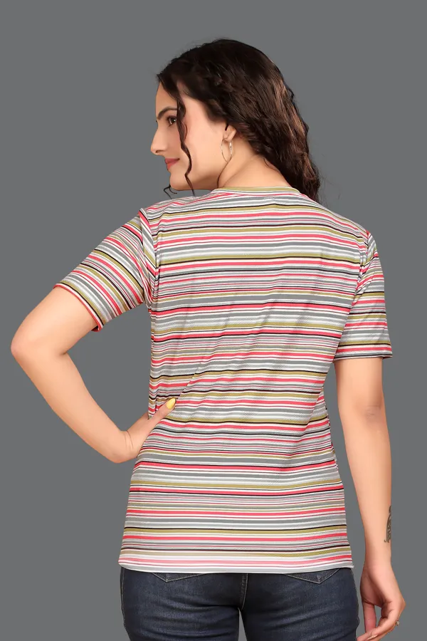 Multicolor_Cotton_Blend_Printed_Round_Neck_T-Shirt_For_Women