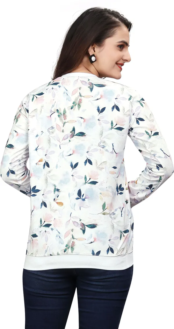 White_Cotton_Blend_Printed_T-Shirt_For_Women