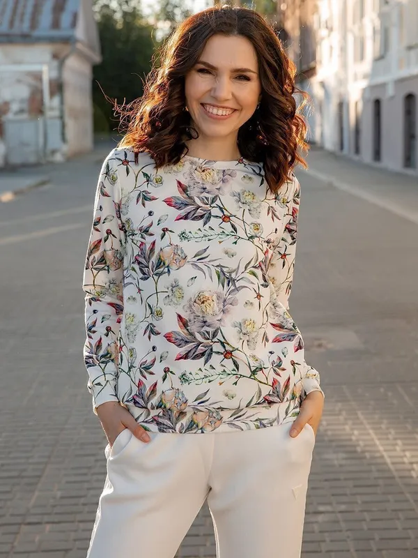 Multicolor_Cotton_Blend_Printed_T-Shirt_For_Women