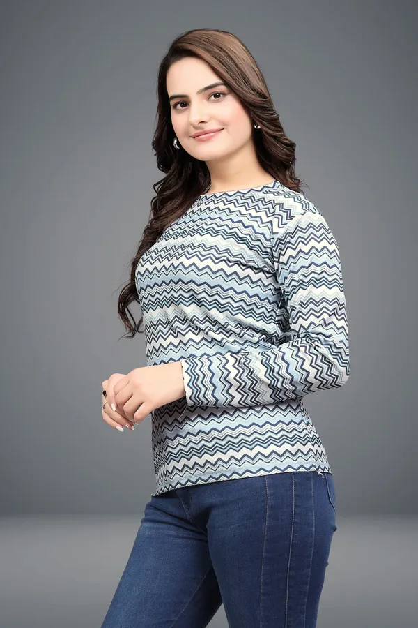 Multicolor_Cotton_Blend_Printed_T-Shirt_For_Women