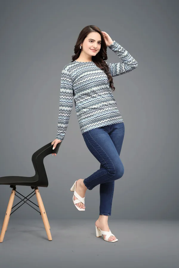 Multicolor_Cotton_Blend_Printed_T-Shirt_For_Women