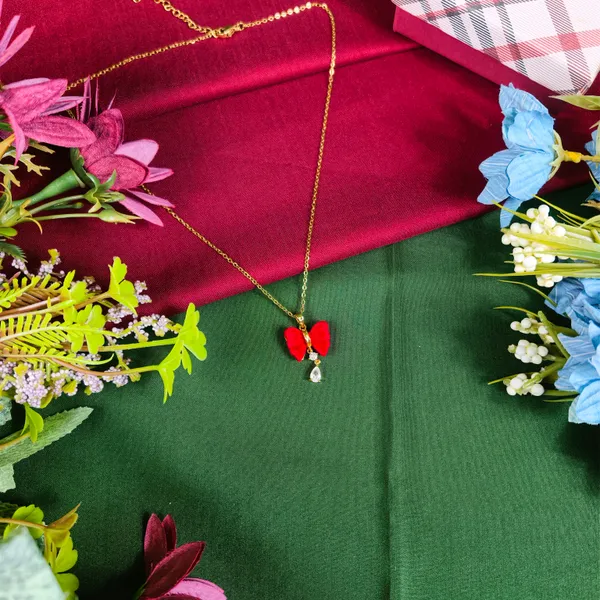 Daisy_Velvet_Ribbon_Solitaire_Bow_Necklace