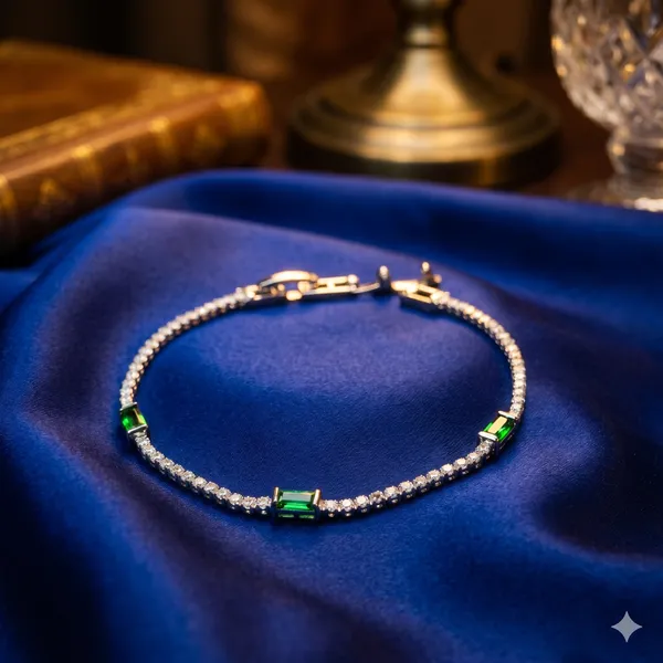 Dorothy_White_Gold_Tone_Anti-Tarnish_Emerald_Tennis_Bracelet