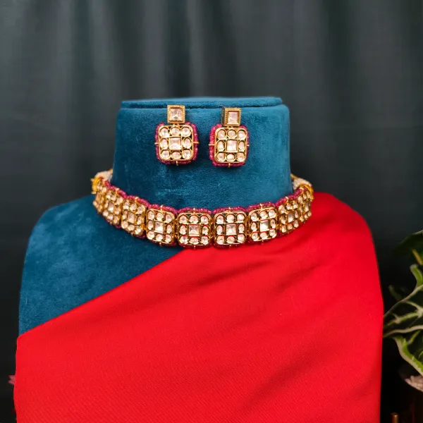 Gold_Plated_Moissanite_Necklace_Set_For_Women_And_Girls_|_Isha