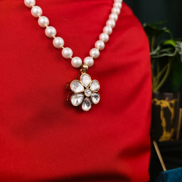 Gold_Plated_Moissanite_Necklace_Set_For_Women_And_Girls_|_Savya