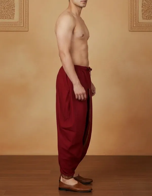 Meharoon_Readymade_Elastic_Cotton_Silk_Dhoti_for_Men