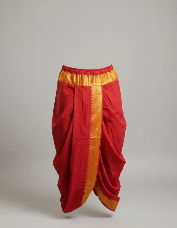 Pure_Cotton_Readymade_Elastic_Dhoti_for_Men_(_2_internal_Pocket)