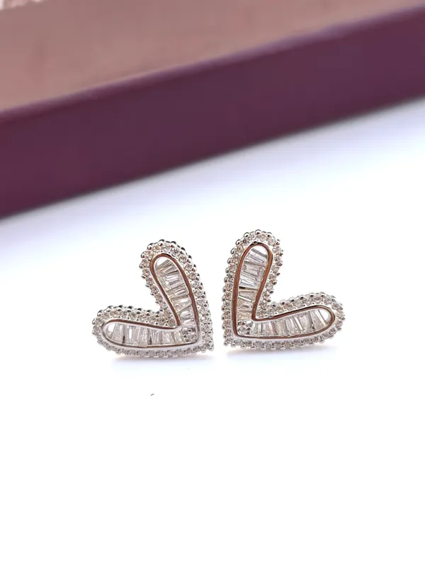 Rose_Gold_Plated_Heart_Shaped_Stud_Earrings_with_Baguette_Crystals