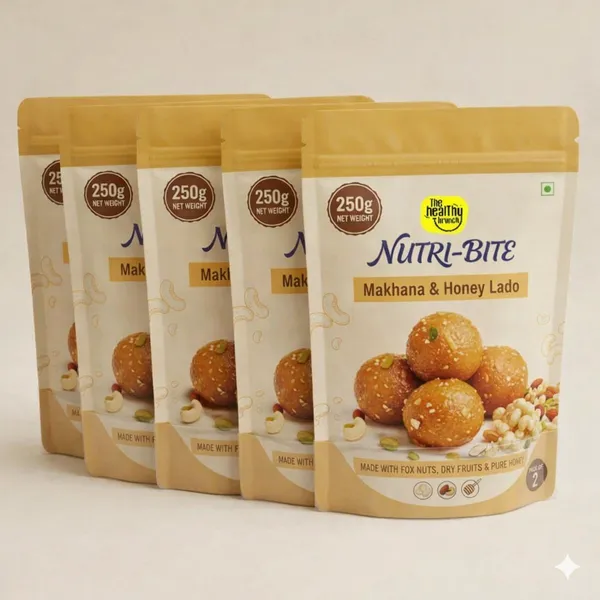 Nutri_Bite_Makhana_Laddu_|_100%_Natural_&_Preservative_Free_Healthy_Sweets_|_Sweetened_with_Honey_|_Edible_Laddu_for_Strength_&_Immunity_|_250g_(Pack_of_4)