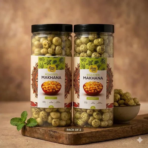 Pudina_(Mint)_|_Pack_of_2_|_Premium_Roasted_Makhana_Jar_75g_|_Healthy_Snacks_|_Low_Calorie,_Vegan,_Spicy_&_Tasty