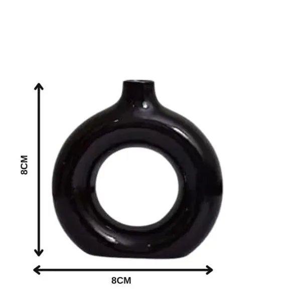 Black_Donut_Shaped_Ceramic_Flower_Vase