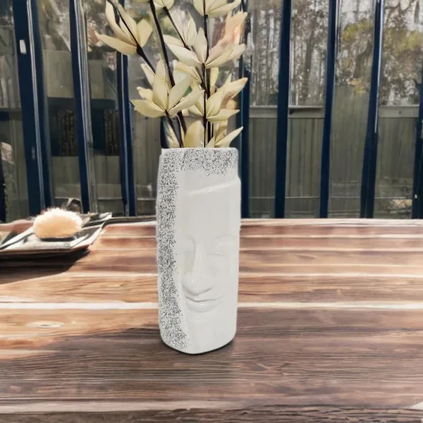 White_Elegant_Ceramic_Flower_Vase