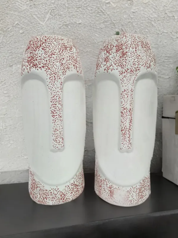 White_Face_Flower_Vase_With_Texture_Finish_Superior_Textured_Flower_Vase_For_Office_Or_Home_Decor