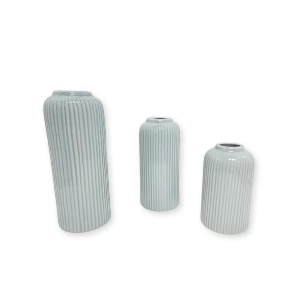 Beige_Handcrafted_Ceramic_Garari_Flower_Vase_Set