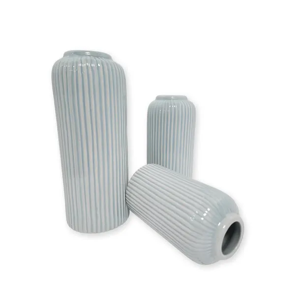 Beige_Handcrafted_Ceramic_Garari_Flower_Vase_Set