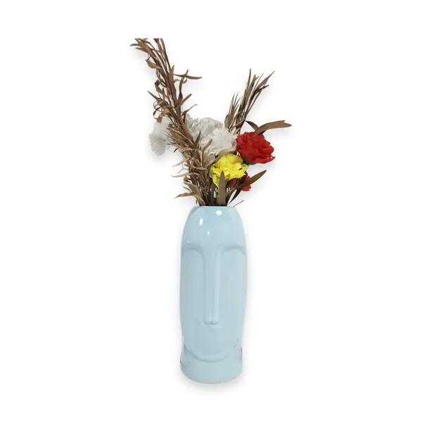 Cream_Handcrafted_Smooth_Flower_Vase_For_Home_Decoration