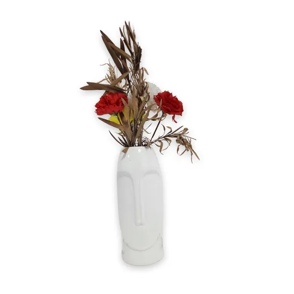 Mint_Green_And_White_Handcrafted_Smooth_Flower_Vase_For_Home_Decoration