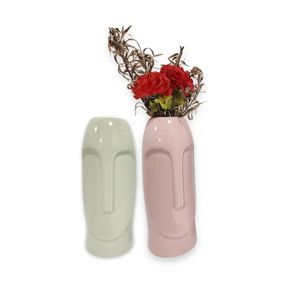 Pastel_Pink_And_Mint_Green_Handcrafted_Smooth_Flower_Vase_For_Home_Decoration