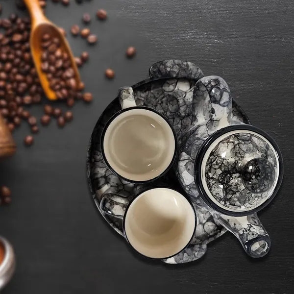 Black_Hand_Painted_Ceramic_Tea_Kettle_Set_Morning_Tea_Set_With_600Ml_Kettle,_2_Tea_Cups_(180Ml),_1_Tray