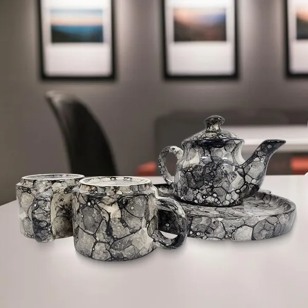 Black_Hand_Painted_Ceramic_Tea_Kettle_Set_Morning_Tea_Set_With_600Ml_Kettle,_2_Tea_Cups_(180Ml),_1_Tray