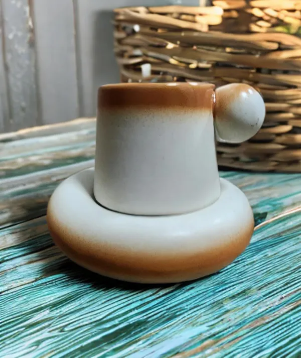 White_And_Brown_Creative_Ceramic_Mug_With_Saucer_Set_Milk_Coffee_Cup_Plate