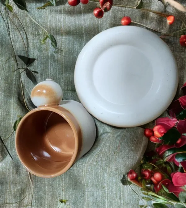 White_And_Brown_Creative_Ceramic_Mug_With_Saucer_Set_Milk_Coffee_Cup_Plate