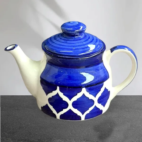 Blue_Hand_Painted_Ceramic_Tea_Kettle_Set_6_Pcs