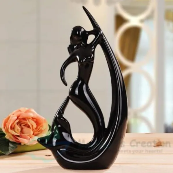 Black_And_Red_Red_Ceramic_Angel_Decorative_Showpiece