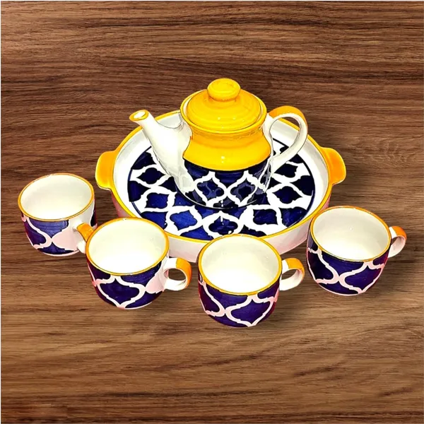 Multicolor_Hand_Painted_Ceramic_Tea_Kettle_Set_6_Piece