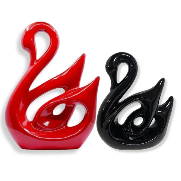 Red_And_Black_Ceramic_Duck_Decorative_Showpiece