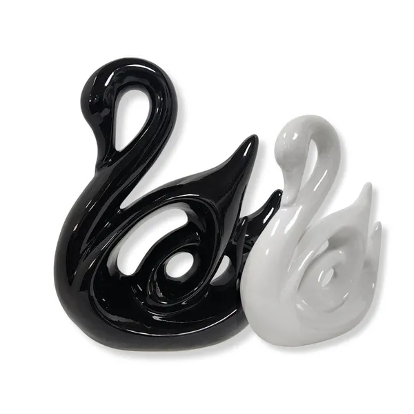 Black_And_White_Home_Decor_Ceramic_Duck_Figurines_Decorative_Showpiece