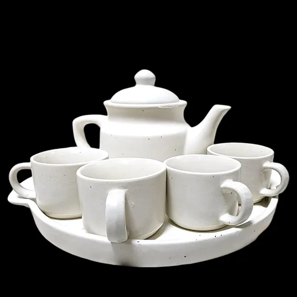 White_Hand_Painted_Ceramic_Tea_Kettle_Set_6_Pcs