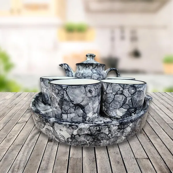 Black_Bubble_Hand_Painted_Ceramic_Tea_Kettle_Set_Morning_Tea_Set_With_Tea_Cups_6_Piece