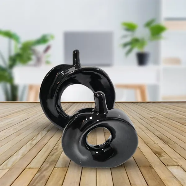 Black_Home_Decor_Ceramic_Apple_Figures_Decorative_Showpiece