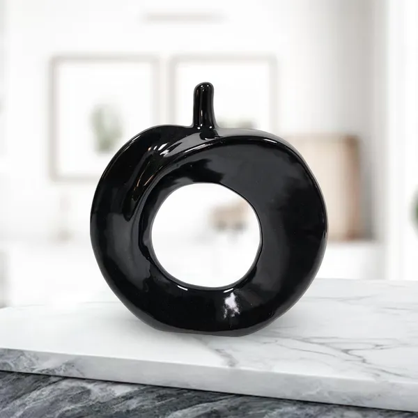 Black_Home_Decor_Ceramic_Apple_Figures_Decorative_Showpiece