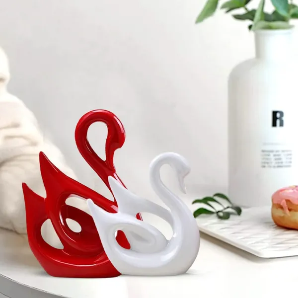 Red_And_White_Ceramic_Duck_Decorative_Showpiece_Set_Of_2