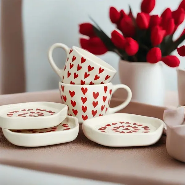 White_And_Red_Coffee_Mug_Tea_Cups_Saucer_Dessert_Plate_Red_Heart_Love_Ceramic_Coffee_Tea_Mug_300Ml_Cup_And_Mugs_Set