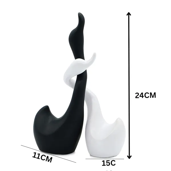 Black_And_White_Loving_Swans_Decorative_Figure_For_Home_Decor_Decorative_Item_Premium_Showpiece_For_Living_Room_Handmade_Ceramic_Sculpture_Set
