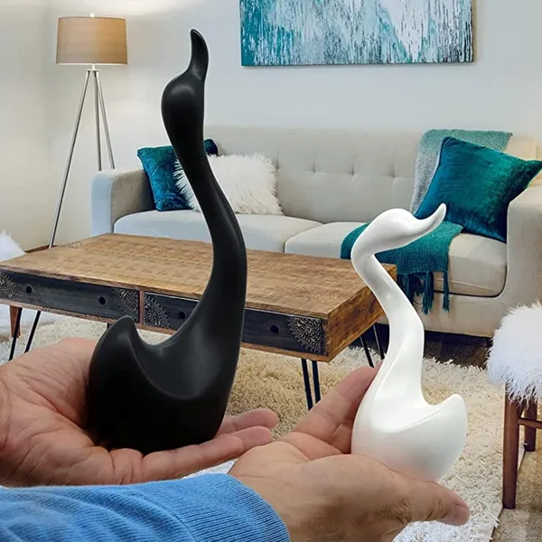 Black_And_White_Loving_Swans_Decorative_Figure_For_Home_Decor_Decorative_Item_Premium_Showpiece_For_Living_Room_Handmade_Ceramic_Sculpture_Set