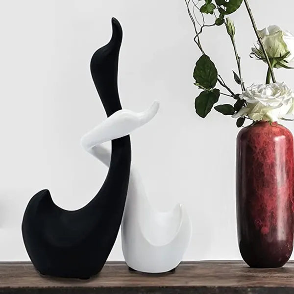 Black_And_White_Loving_Swans_Decorative_Figure_For_Home_Decor_Decorative_Item_Premium_Showpiece_For_Living_Room_Handmade_Ceramic_Sculpture_Set