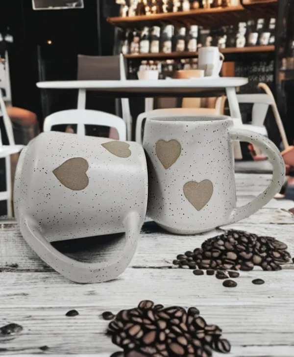 White_Premium_Heart_Print_Cup_Set_Pack_Of_2,_150Ml