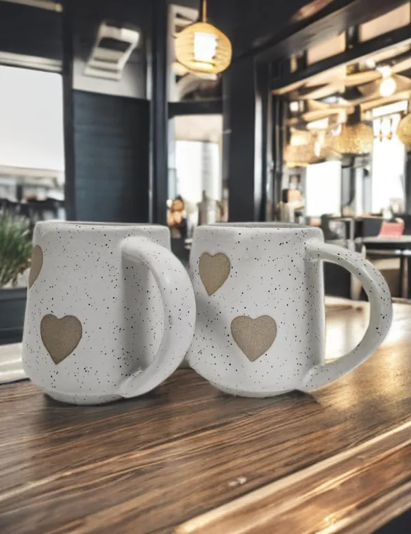 White_Premium_Heart_Print_Cup_Set_Pack_Of_2,_150Ml